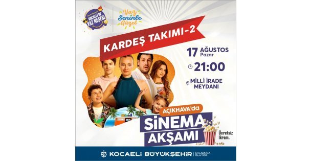 Büyükşehir'le açık havada sinema keyfi bir başka